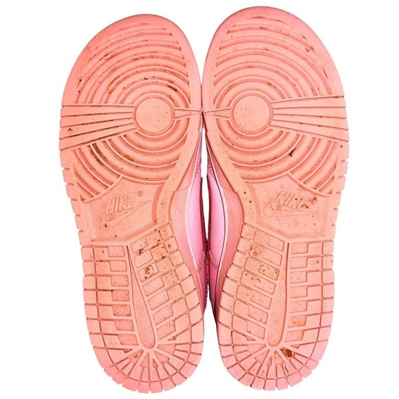 Nike Dunk Low Womens 8 Pre-Owned Barbie Triple Pink Sneakers DH9765-600 Leather - Picture 6 of 14